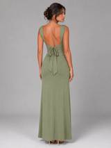 Women's Square Neck Maxi Dress