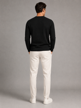 Men's Waffle-Textured Crewneck Sweatshirt