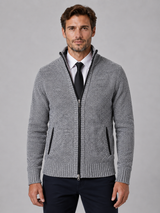Men's Zip Knit Cardigan