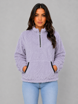 Women's Plush Half Zip Pullover