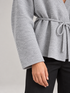 Women's Belted Wrap Cardigan | V-Neck Knit