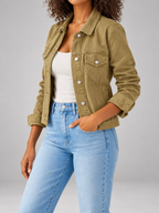 Women's Classic Denim Jacket | Button Front Trucker