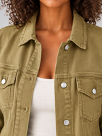 Women's Classic Denim Jacket | Button Front Trucker