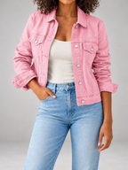 Women's Classic Denim Jacket | Button Front Trucker