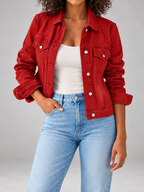 Women's Classic Denim Jacket | Button Front Trucker