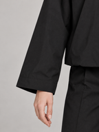 Women's Funnel Neck Shell Jacket | Cropped, Concealed Zip