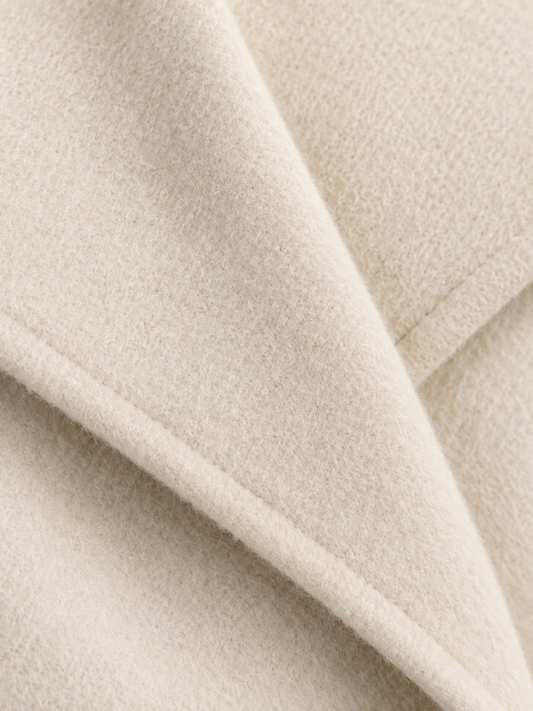 Women's Cropped Wool-Blend Jacket | Blazer Collar, Elasticated Hem