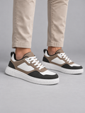 Men's Colour Block Low-Top Trainers | Lace-Up, Chunky Sole