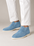 Men's Faux Suede Slip-On Ankle Loafers | Tonal Sole