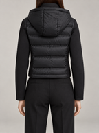 Women's Hybrid Padded Jacket | Quilted Front, Stretch Sleeves