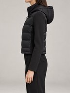 Women's Hybrid Padded Jacket | Quilted Front, Stretch Sleeves