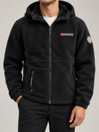 Men's Hooded Fleece Jacket | Full Zip, Sherpa Lined