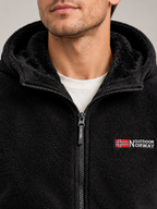 Men's Hooded Fleece Jacket | Full Zip, Sherpa Lined