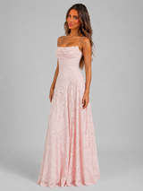 Women's Floral Sculpted Bodice Maxi Dress