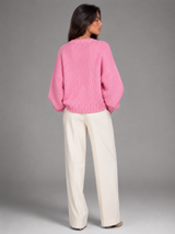 Women's Oversized Chunky Knit Crewneck Sweater