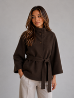 Women's Belted Cape Jacket