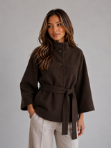 Women's Belted Cape Jacket