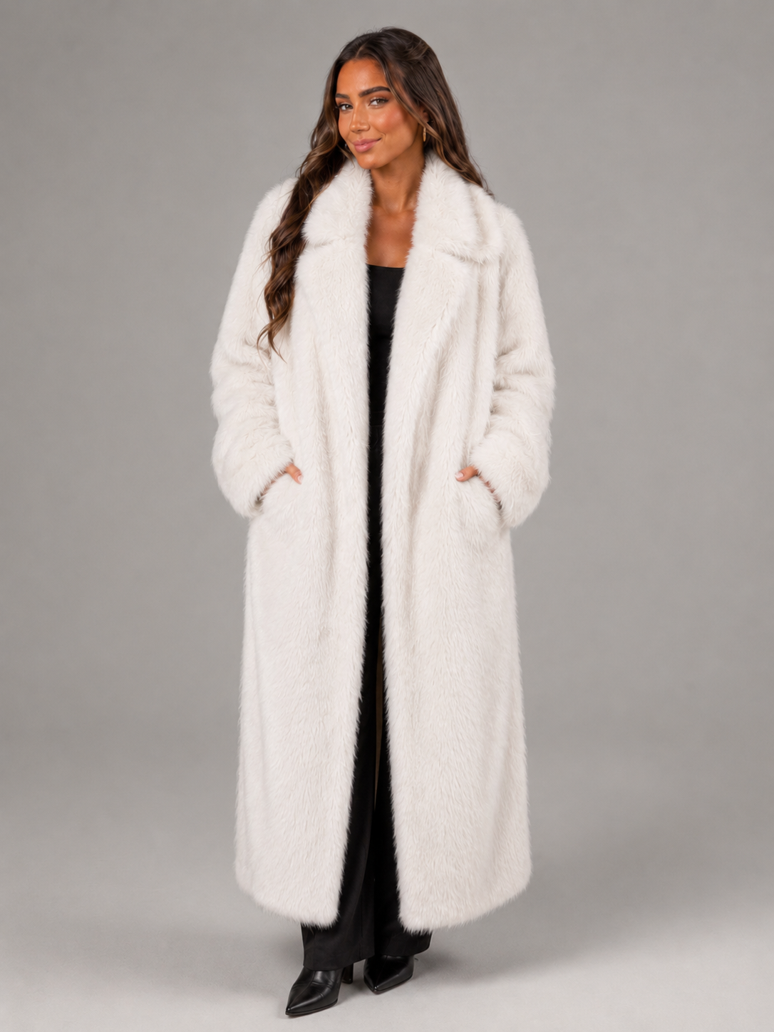 Women's Long Faux Fur Coat