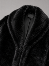 Women's Cropped Faux Fur Jacket