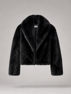Women's Cropped Faux Fur Jacket