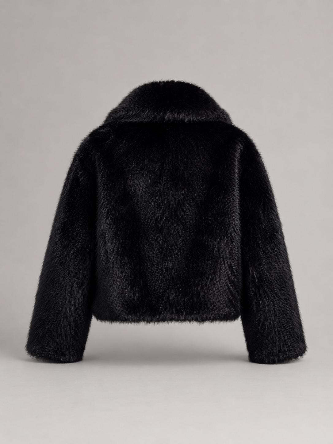 Women's Cropped Faux Fur Jacket