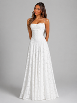 Women's Floral Sculpted Bodice Maxi Dress