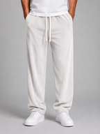 Men's Wide Leg Corduroy Trousers