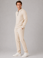Men's Quarter-Zip Polo & Trouser Set
