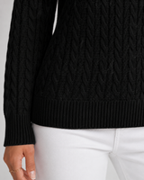 Women's Classic Cable Knit Crew Neck Sweater