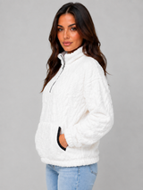 Women's Plush Half Zip Pullover