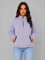 Women's Plush Half Zip Pullover