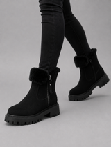 Women's Faux Fur-Lined Ankle Boots
